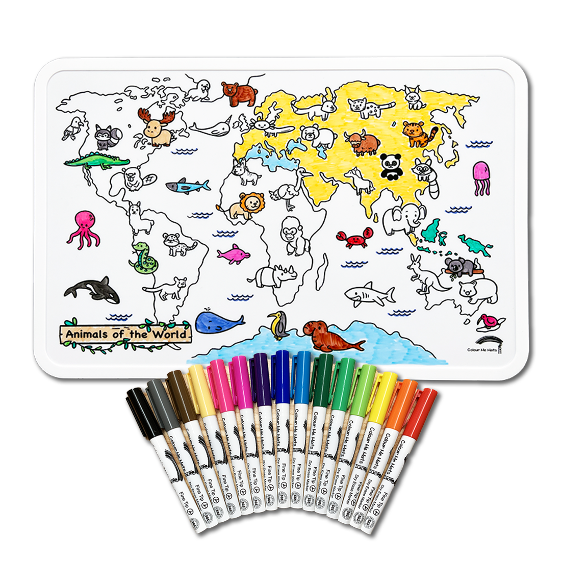 Colour Me Mats Animals of the World | Learning