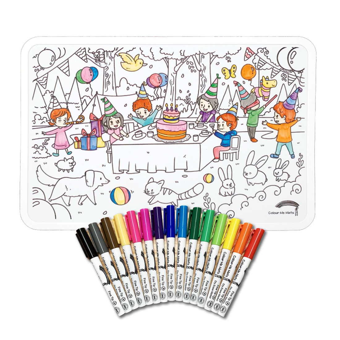 Colour Me Mats Birthday Party | Celebration