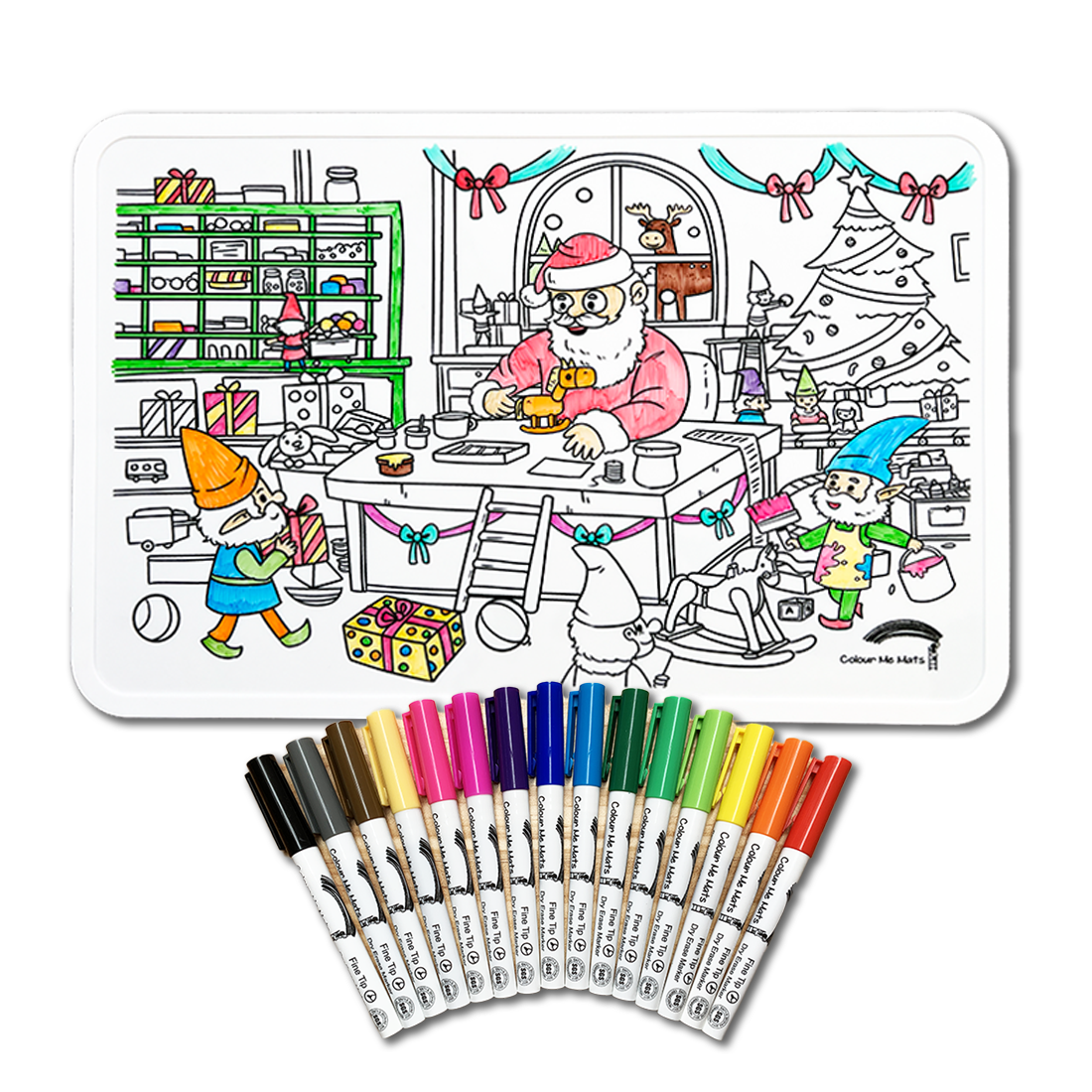 Colour Me Mats Christmas at Santa's Workshop | Celebration