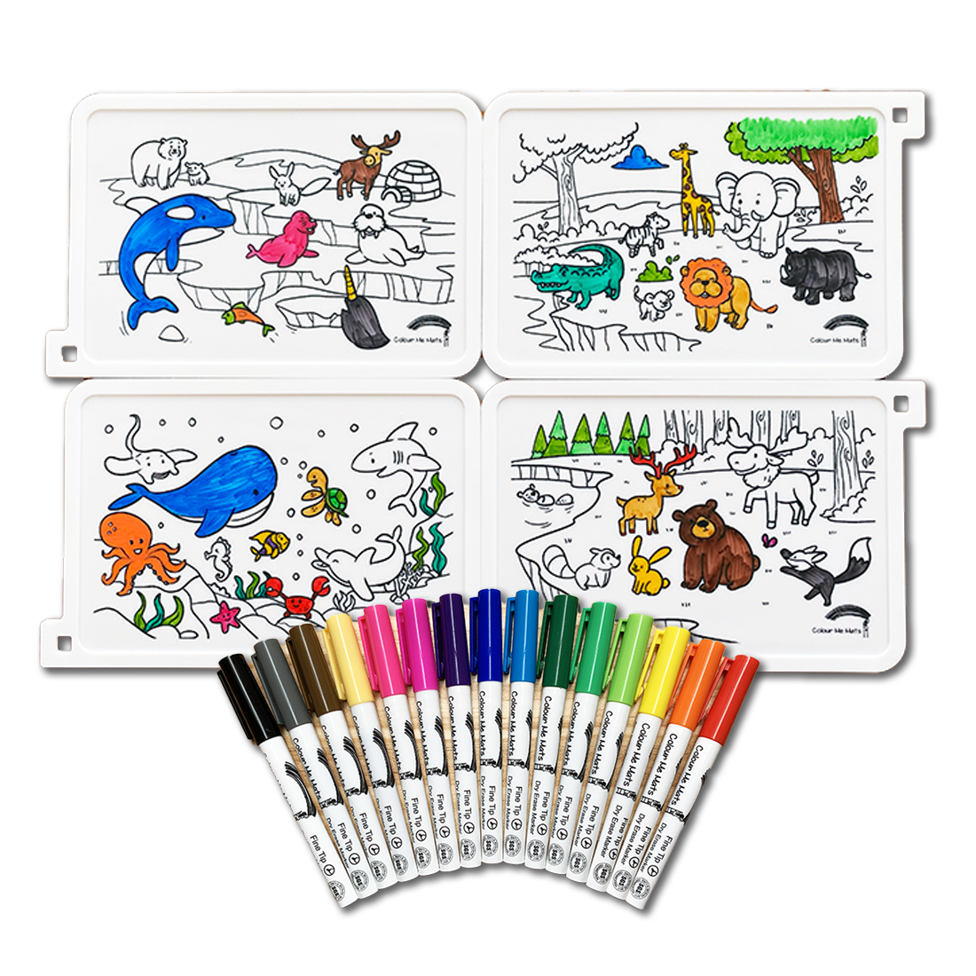 Colour Me Mats Natural Animal Habitats | Puzzle Mat