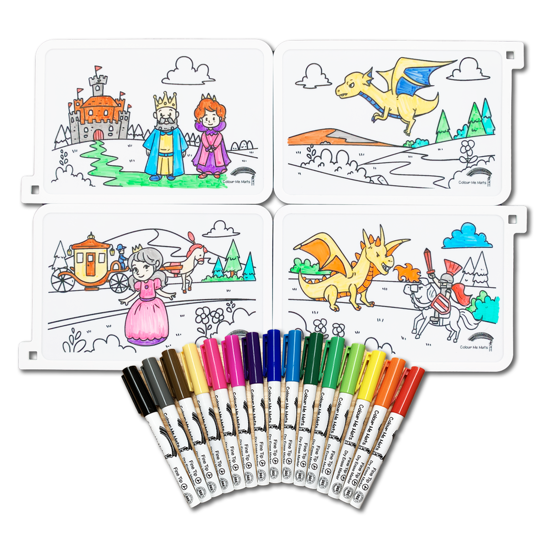 Colour Me Mats The Princess and the Dragon | Puzzle Mat