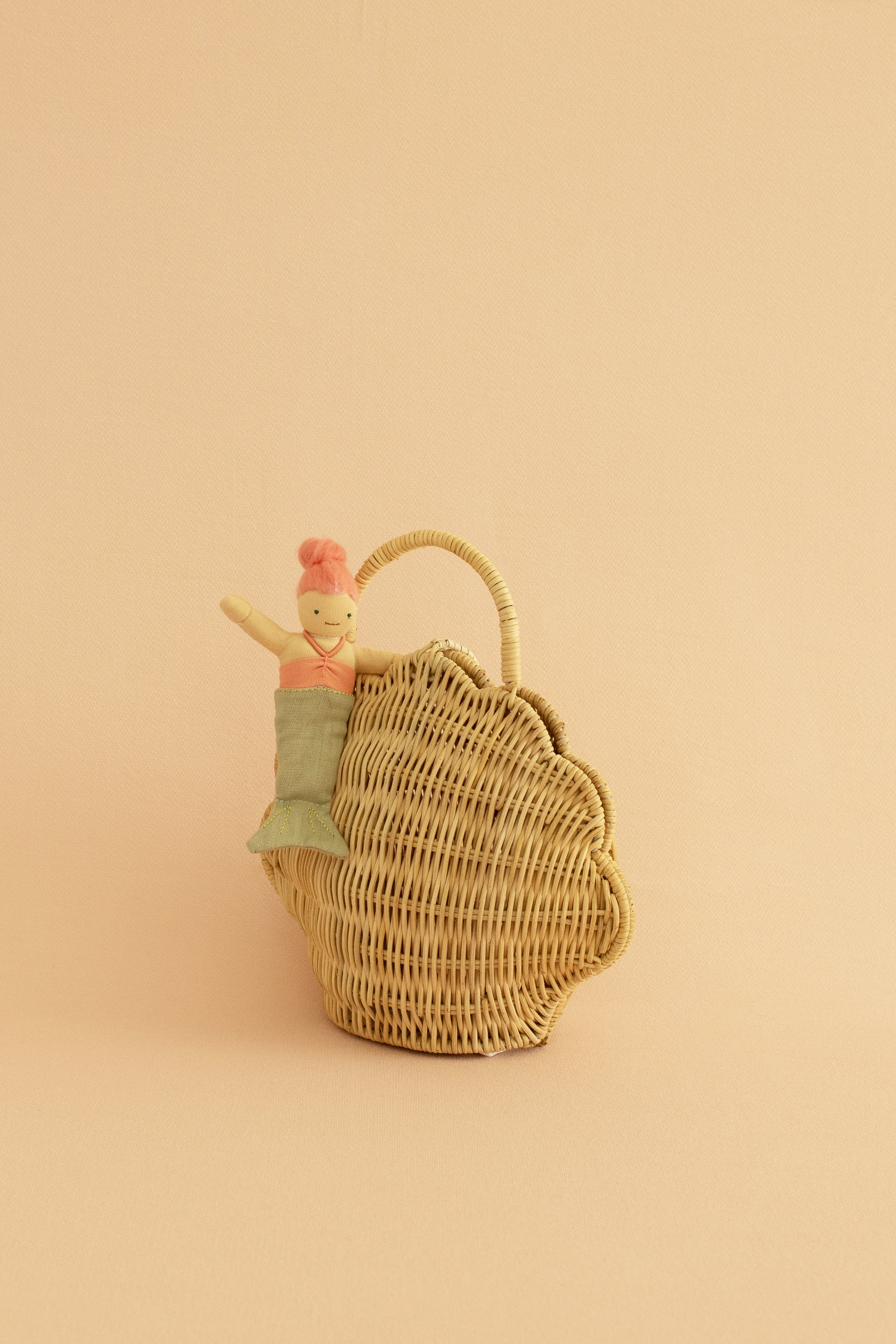 Olli Ella Rattan Shell Bag Petit Bubs